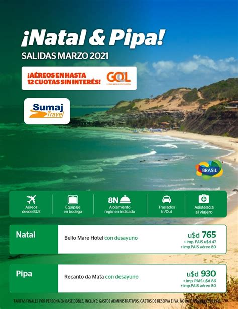 Brasil Oferta Paquetes A Natal Y Pipa 2021 Sumaj Travel