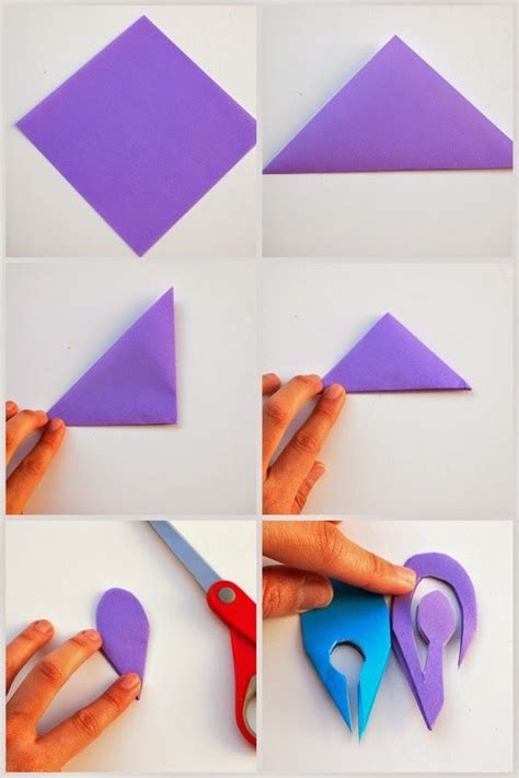 How To Make Colorful Kirigami Flowers Paper Flowers Craft Flower
