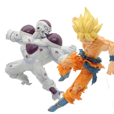 Dragon Ball Z Super Saiyan Son Goku Vs Full Power Freeza Frieza Match Makers Pvc Action Figure