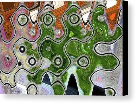Some Pink And Green Abstract Canvas Print Canvas Art By Tom Janca
