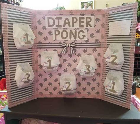 Diaper Pong 101 The Ultimate Baby Shower Game One Sweet Nursery