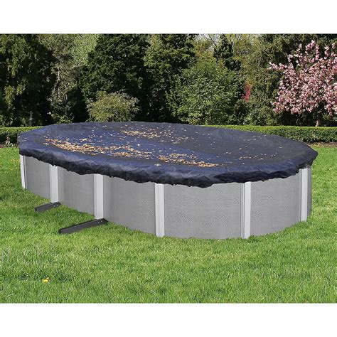 Blue Wave 12 Ft X 24 Ft Oval Leaf Net Above Ground Pool Cover The