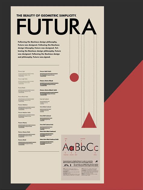 Futura Type Specimen Posters On Behance Typeface Poster Poster