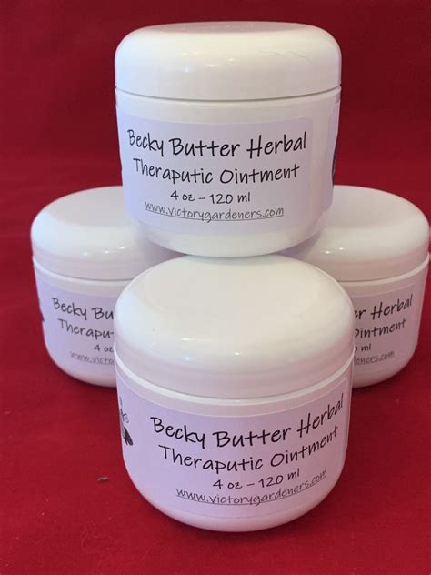 Becky Butter Herbal Ointment 4 Oz Victory Gardeners