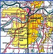 Kansas City Map - Map - Travel - Holiday - Vacations