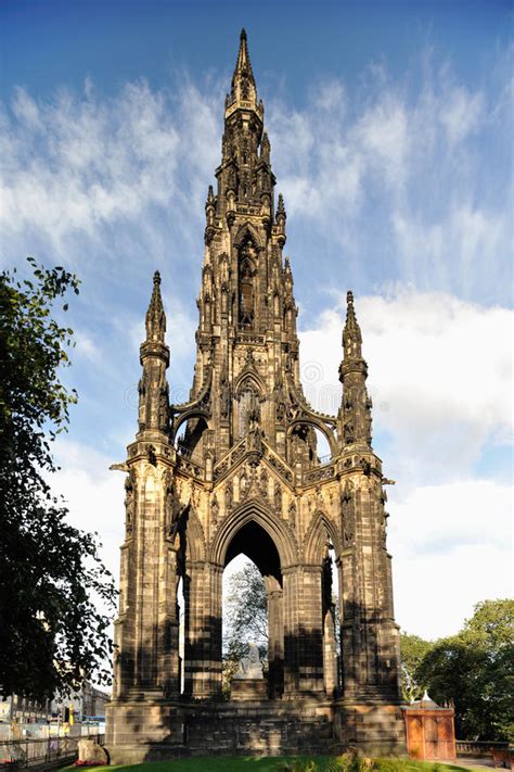 Scott Monument Edinburgh Scotland Uk Stock Image