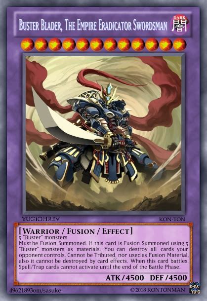 Buster Blader The Empire Eradicator Swordsman Yu Gi Oh Revolution