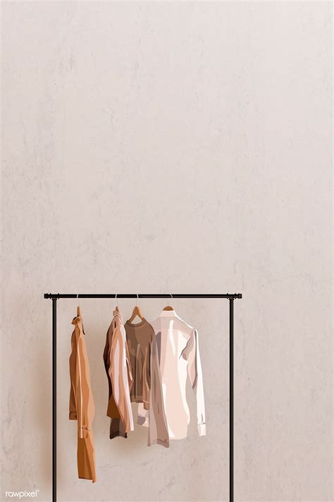 Cloth Hanging On The Rack Vector Free Image By Aew