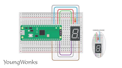 How To Use A 7 Segment Led Display With The Raspberry Pi Pico