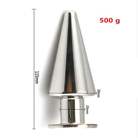 500 G Heavy Stainless Steel Metal Anal Bead Butt Plug Anus Stimulator