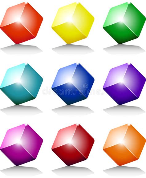 Colors Cube Stock Illustrations 11676 Colors Cube Stock