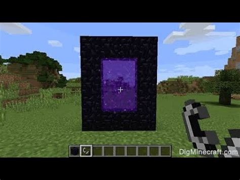 How To Make A Neather Portal In Minecraft PE YouTube