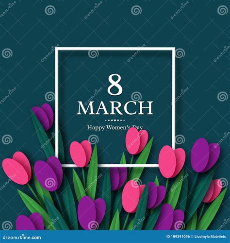 March 8 greeting card. stock illustration. Illustration of holiday