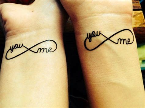 Couples Matching Infinity Tattoos