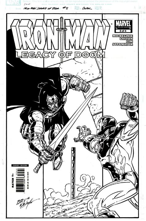 Iron Man Legacy Of Doom 3 Cover Doom Vs Iron Man Bob Layton Inks