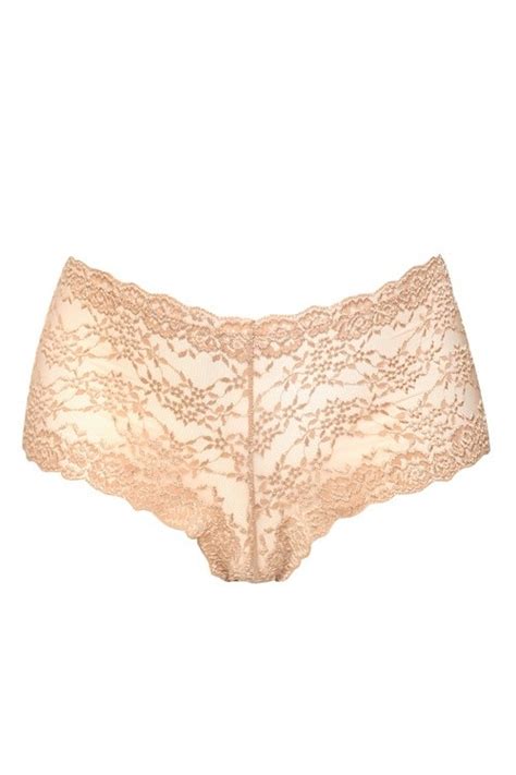 Nude Allover Lace Cheeky Shorts Shop All Lingerie High Waisted