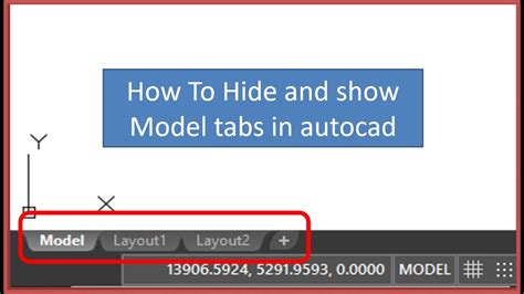 Show And Hide Layout And Model Tabs In Autocad YouTube