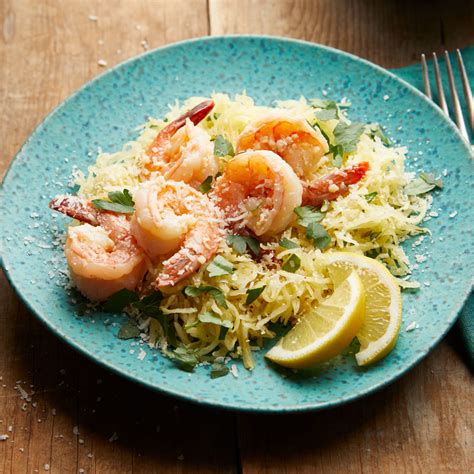 Spaghetti Squash Shrimp Scampi Recipe Eatingwell