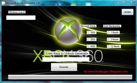 Xbox Live Code Generator Gold Version ~ Free Download Live Keygen And