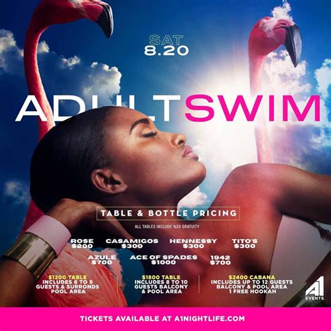 Adult Swim Pool Party At Sax Saturday Sep 3 2022 Discotech