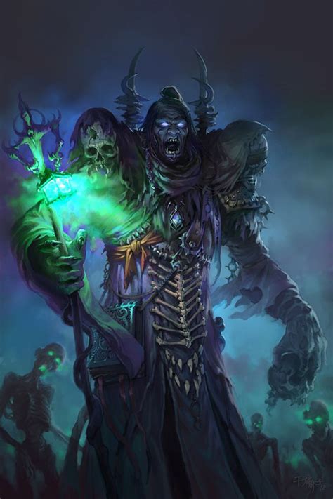 Dark Fantasy Art Necromancer Fantasy Monster