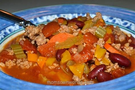 Weight Watchers Turkey Bean And Vegetable Chili Recipe Food