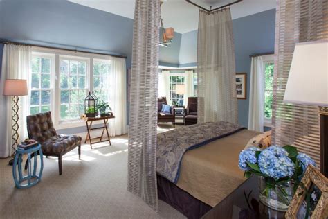 Blue Transitional Bedroom And Master Bedroom Pictures Hgtv Photos