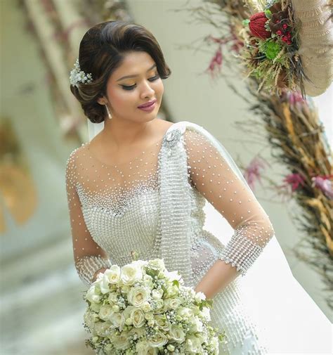 Salon Chandimal Sri Lanka Christian Bridal Saree Wedding Gowns