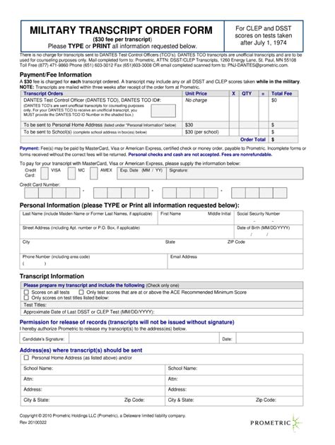 Military Transcript Request 2010 2023 Form Fill Out And Sign