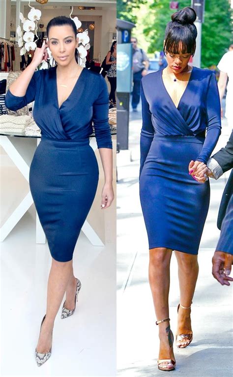 Kim Kardashian E Rihanna Saem Com O Mesmo Vestido Quem Usou Melhor