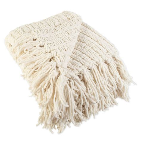 J And M Home Fashions Chenille Luxury Throw With Tassels