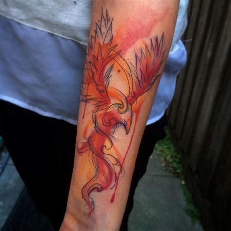 Watercolor Phoenix Tattoo Designs Ideas And Meaning