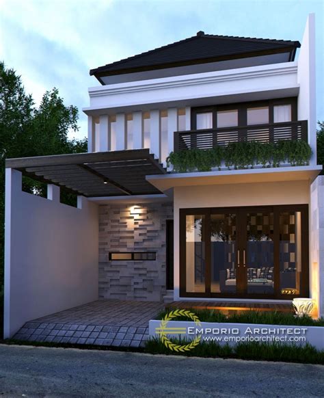 Anda juga bisa mengunakan tampilan depan rumah ini sebagai referensi dalam membuat rumah yang unik dan indah untuk keluarga. 45+ Gambar Rumah Minimalis Modern Lebar 7 Meter Terbaik ...