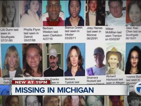 right now there are more than 4 000 missing persons in michigan for so many families it is a