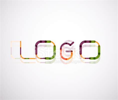 Logo Word Font Design Stock Vector