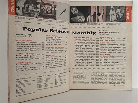 Vintage Magazine Popular Science November