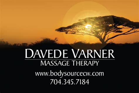 Davede Varner Clinical Massage Therapy Massage 2221 Park Rd Charlotte Nc Phone Number