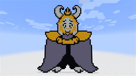 Asgore In Minecraft Its My First Pixel Art So Its Not That Great