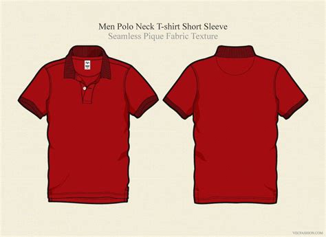 By simply editinng the object and color. Men Polo Neck Shirt Vector Template ~ Illustrations ...