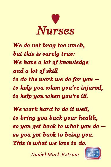 Being A Nurse Poem