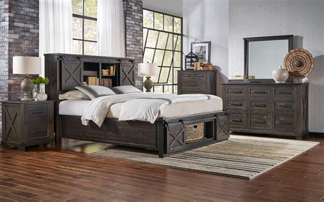 All rustic bedroom sets are. Rustic King Rotating Storage Bedroom Set 6Pcs SUVCL5133 A ...