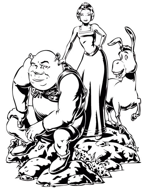 Pdi/dreamworks produced the film while it was released by the dreamworks pictures. Shrek Coloring Pages