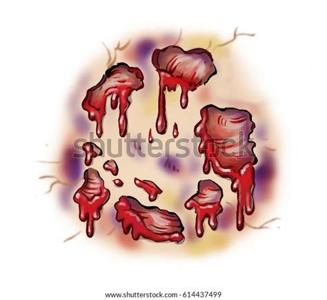 Cartoon Illustration Grisly Ands Gruesome Very Stock Illustration 614437499