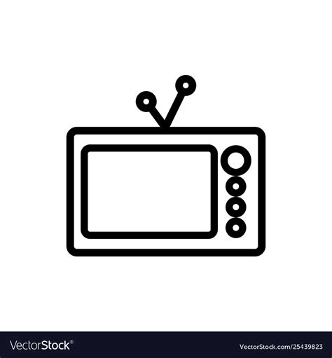Old Tv Graphic Design Template Royalty Free Vector Image