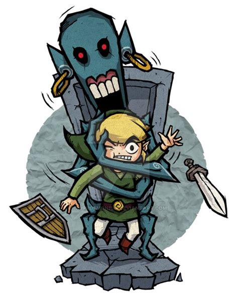 The Wind Waker Redead By Purrdemonium Zelda Wind Waker Fan Art