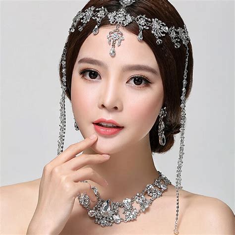 wedding tiara head chain bridal hair accessory bridal jewelry hair accessories tassel wedding