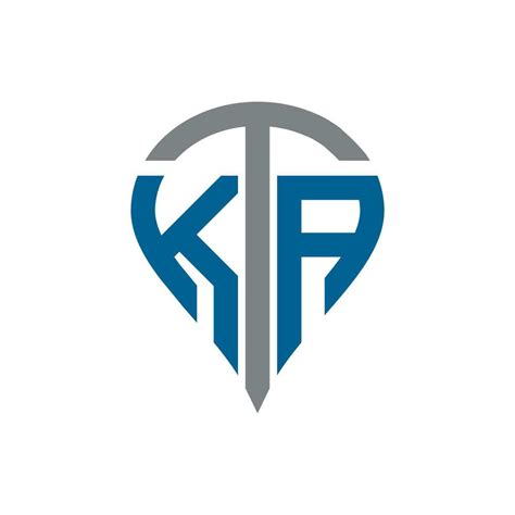 Kta Letra Logo Diseño Kta Creativo Monograma Iniciales Letra Logo Concepto Kta único Moderno