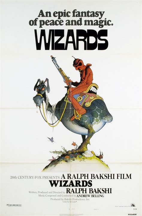Wizards 1977 Directed By Ralph Bakshi Science Fiction Fantasy