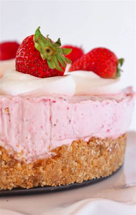 Easy No Bake Strawberry Cheesecake Practically Homemade Recipe