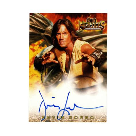 Kevin Sorbo Signed Card Hercules Signedforcharity